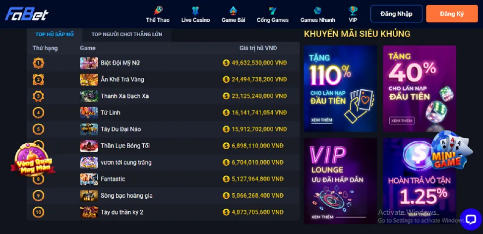 Chiến lược casino Gamvip APK